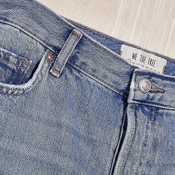 (A4) Free People Maggie Mid-Rise Straight-Leg Jeans, Size 25, NWT - Picture 11 of 16